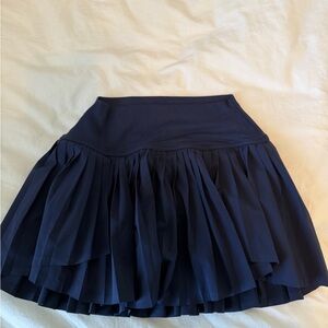 Aerie Dark Blue A-Line Skirt